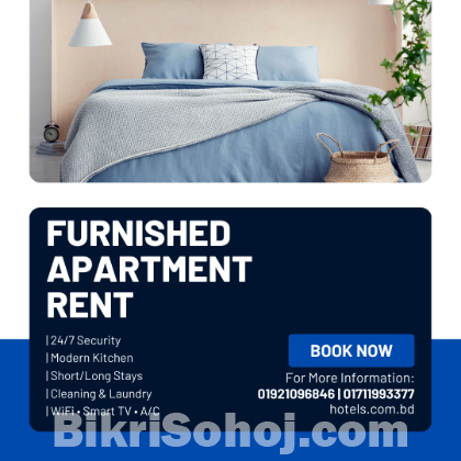 1, 2, 3 & 4 BHK fully furnished apartments